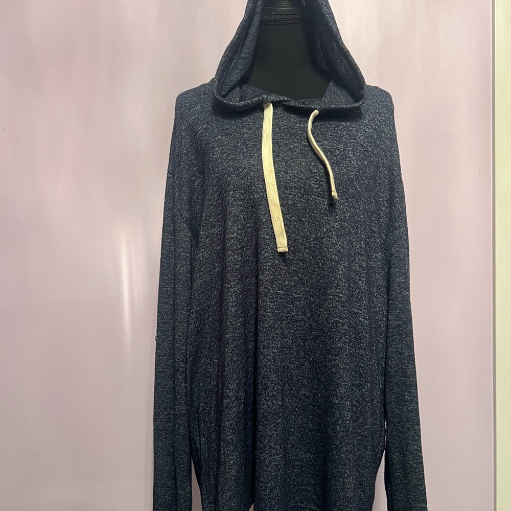 Zyia Boyfriend Hoodie: Heathered Navy
